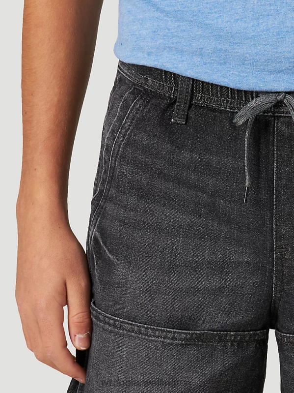 Black Relaxed Fit Skater Short Boys Clothing Wrangler P2B6R1019