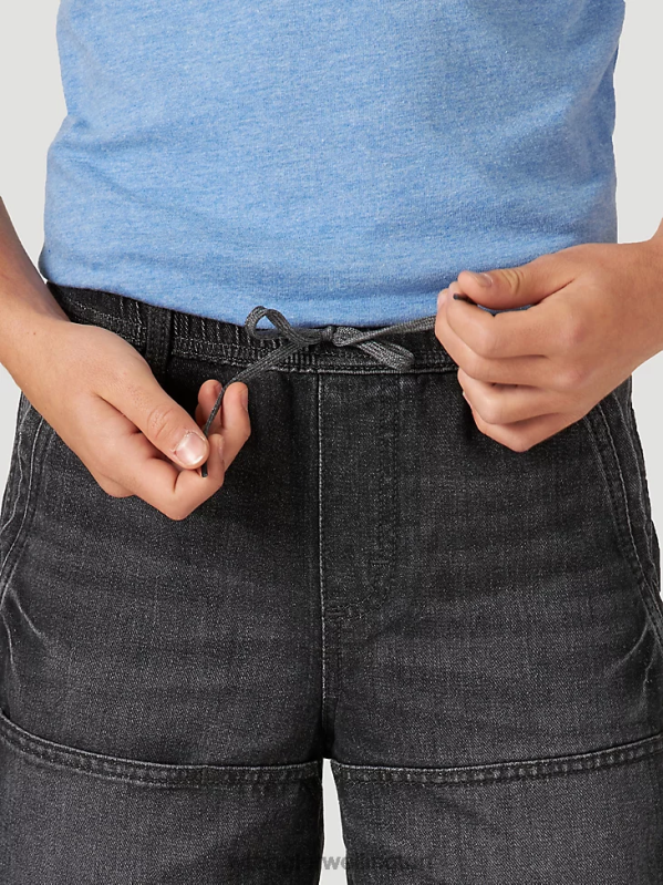 Black Relaxed Fit Skater Short Boys Clothing Wrangler P2B6R1019