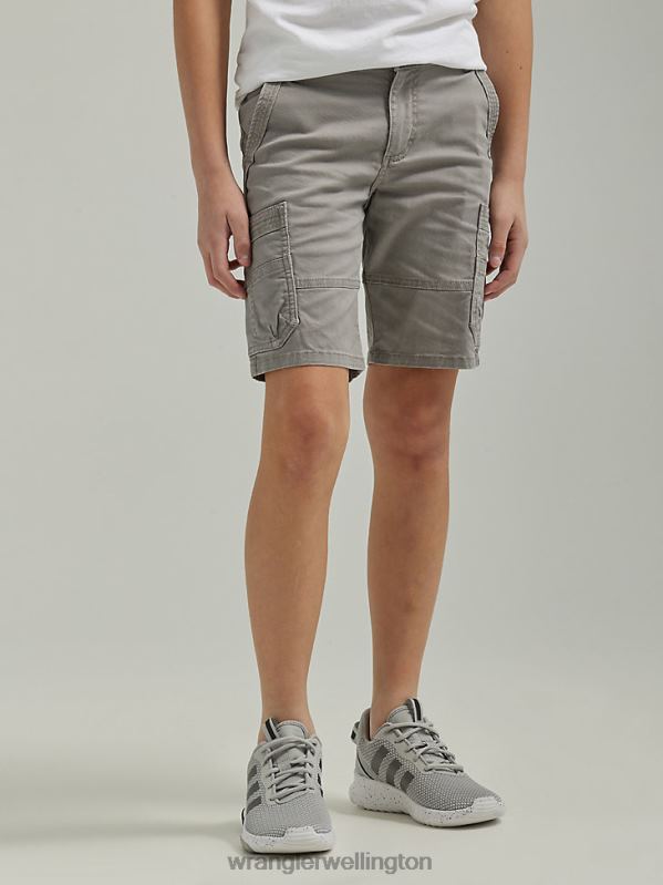 Brushed Nickel Gamer Cargo Short (Husky) Boys Clothing Wrangler P2B6R986