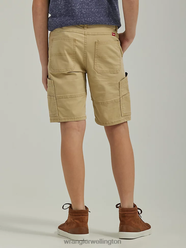 Caramel Gamer Cargo Short (Husky) Boys Clothing Wrangler P2B6R1010