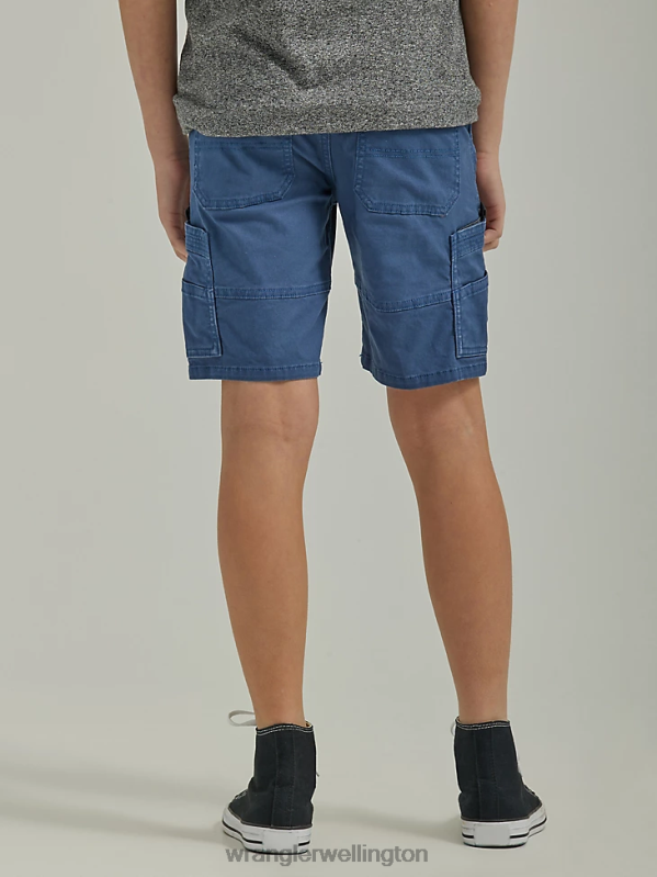 Darker Denim Gamer Cargo Short (Husky) Boys Clothing Wrangler P2B6R1008