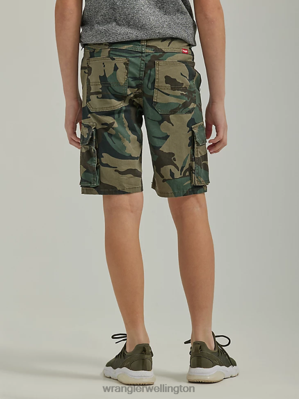 Jungle Forest Night Camo Gamer Cargo Short (Husky) Boys Clothing Wrangler P2B6R987