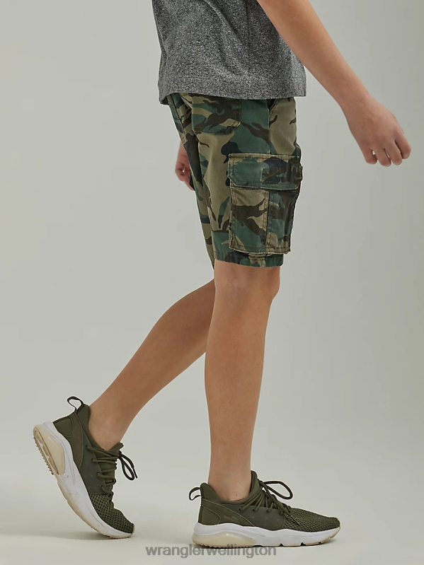 Jungle Forest Night Camo Gamer Cargo Short (Husky) Boys Clothing Wrangler P2B6R987