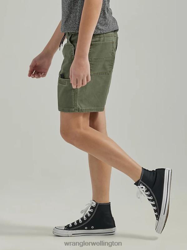 Olive Utility Short (Husky) Boys Clothing Wrangler P2B6R1031