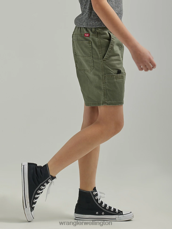 Olive Utility Short (Husky) Boys Clothing Wrangler P2B6R1034