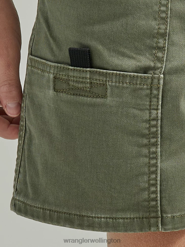 Olive Utility Short (Husky) Boys Clothing Wrangler P2B6R1034