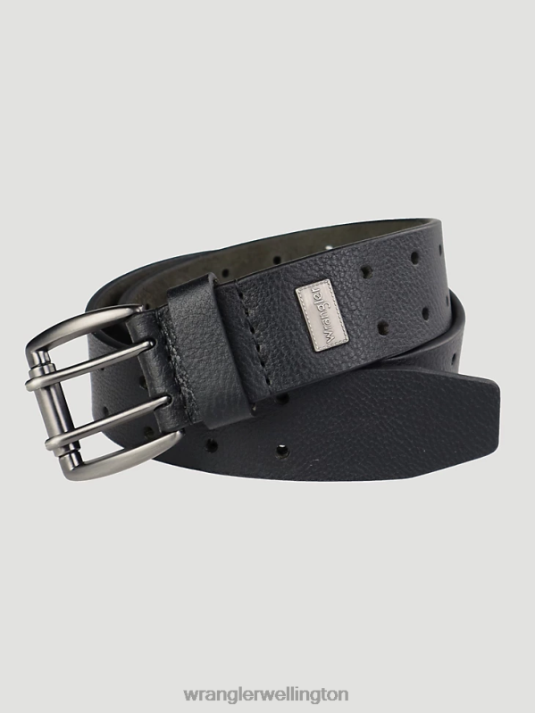 Black Perforated Belt Men Accessories Wrangler P2B6R704