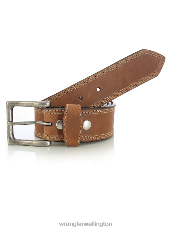 Black Pull-Up Stitch Belt Men Accessories Wrangler P2B6R718