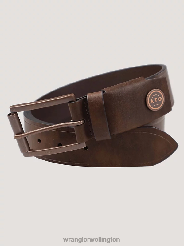Matte Copper ATG Leather Stretch Belt Men Accessories Wrangler P2B6R715