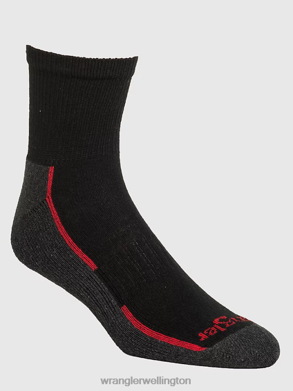 Black Cushioned Ankle Socks (6-Pack) Men Accessories Wrangler P2B6R723