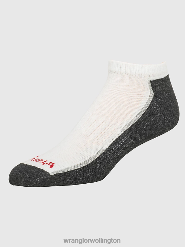 White Cushioned Ankle Socks (6-Pack) Men Accessories Wrangler P2B6R724