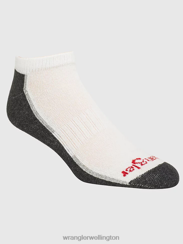 White Cushioned Ankle Socks (6-Pack) Men Accessories Wrangler P2B6R724