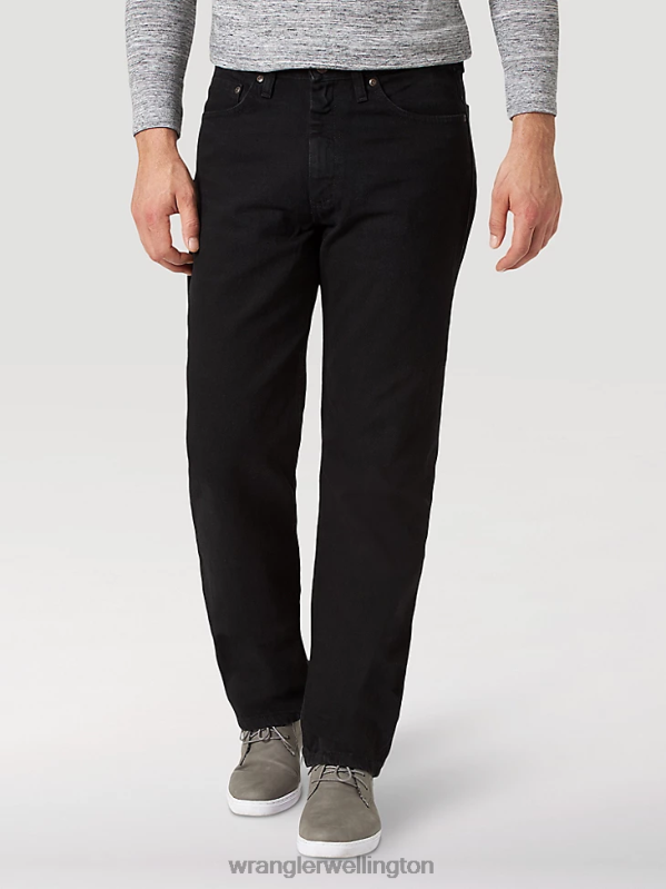 Coal Black Five Star Premium Denim Relaxed Fit Jean Men Clothing Wrangler P2B6R87