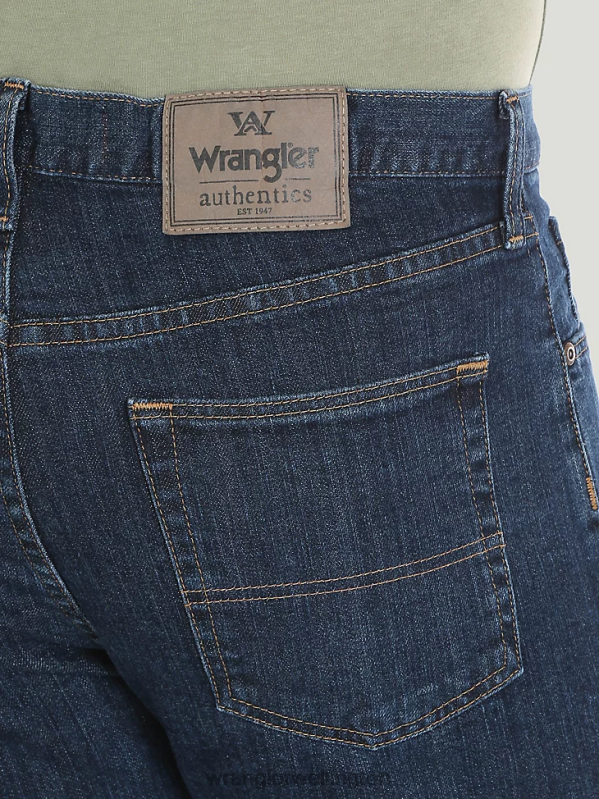 Indigo Dark Authentics Regular Fit Flex Jean Men Clothing Wrangler P2B6R126