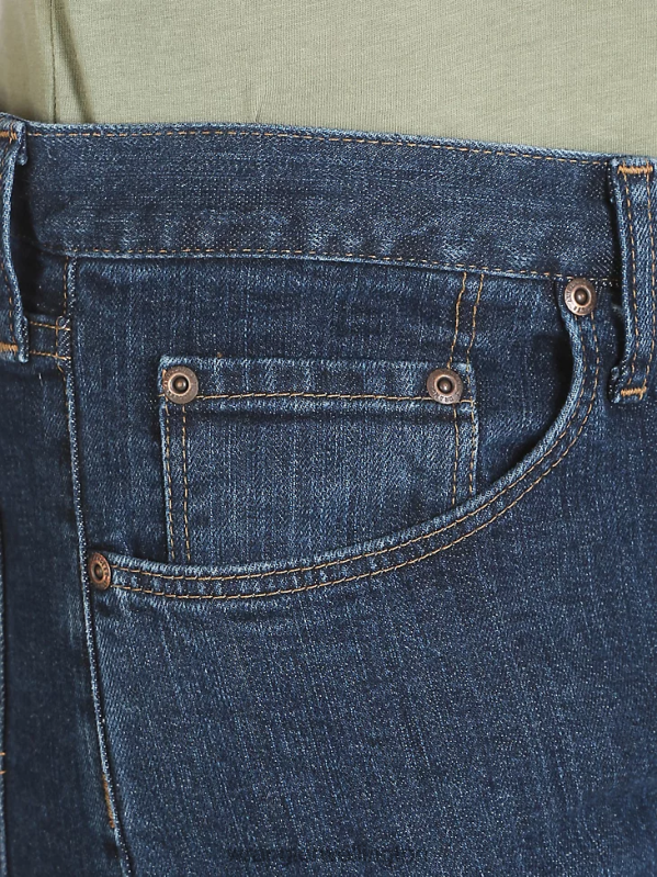 Indigo Dark Authentics Regular Fit Flex Jean Men Clothing Wrangler P2B6R126