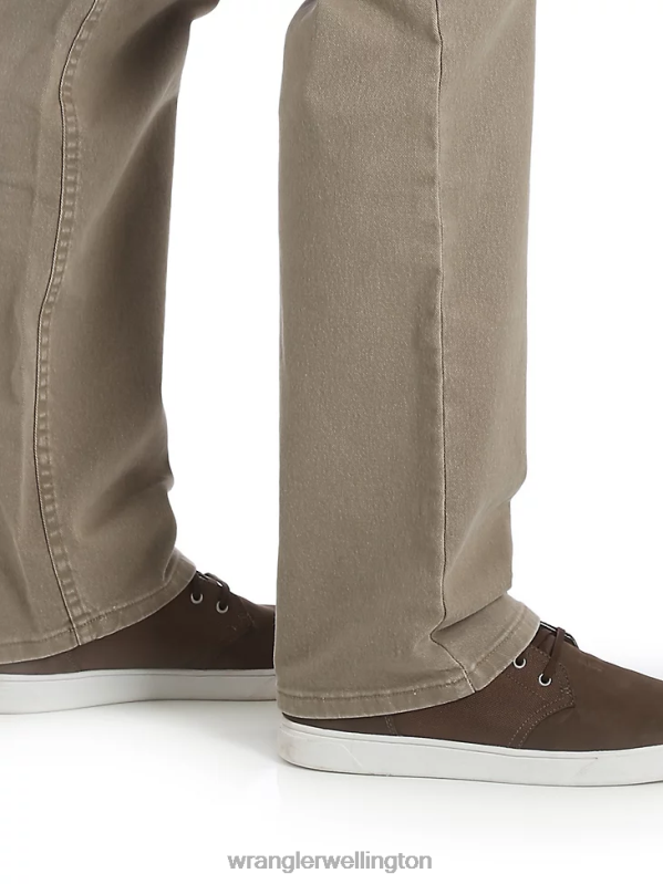 Khaki Five Star Premium Denim Flex For Comfort Regular Fit Jean Men Clothing Wrangler P2B6R142
