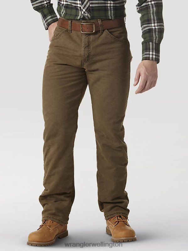 Night Brown Rugged Wear Thermal Jean Men Clothing Wrangler P2B6R195