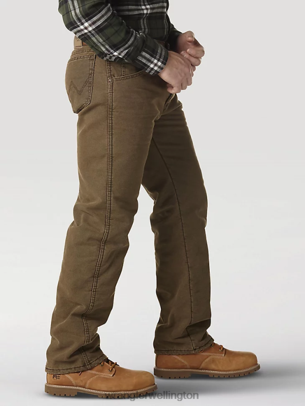 Night Brown Rugged Wear Thermal Jean Men Clothing Wrangler P2B6R195