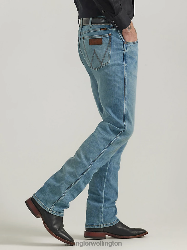 Wild Bluff The Retro Premium Jean: Slim Straight Men Clothing Wrangler P2B6R76