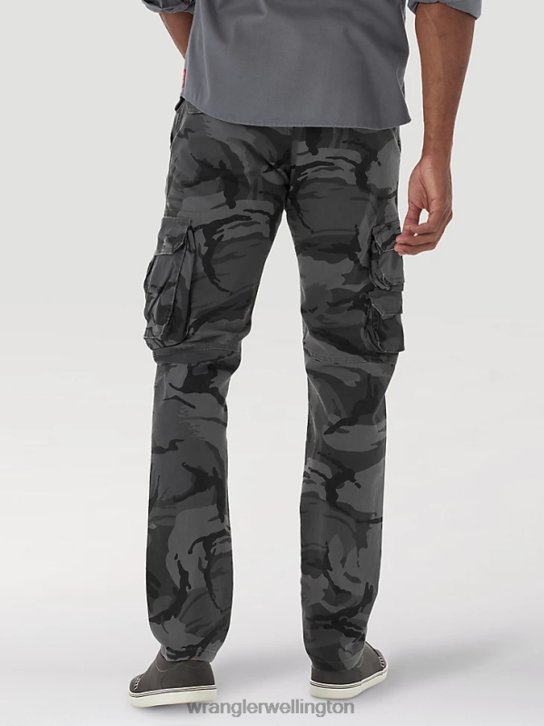 Anthracite Camo Flex Tapered Cargo Pant Men Clothing Wrangler P2B6R227