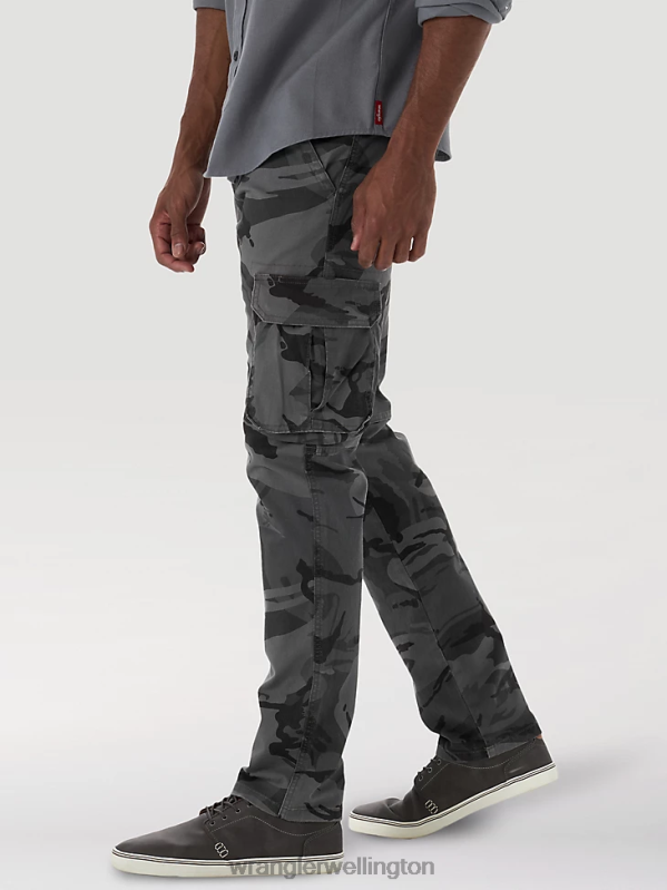 Anthracite Camo Flex Tapered Cargo Pant Men Clothing Wrangler P2B6R227