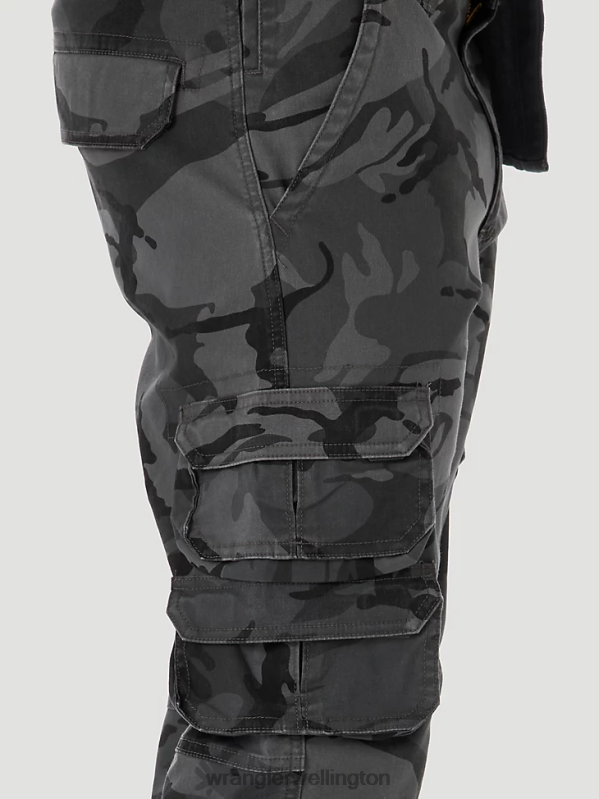 Anthracite Camo Flex Tapered Cargo Pant Men Clothing Wrangler P2B6R227