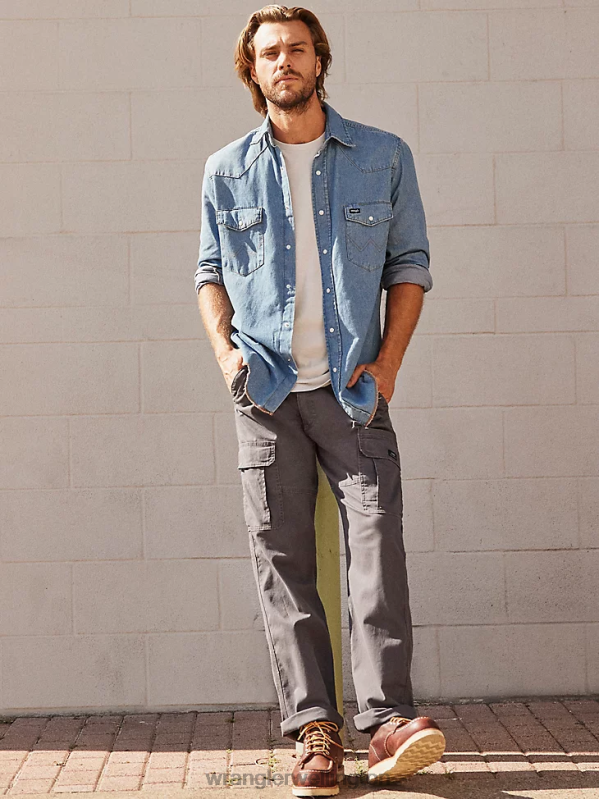 Anthricite Five Star Premium Relaxed Fit Flex Cargo Pant Men Clothing Wrangler P2B6R222