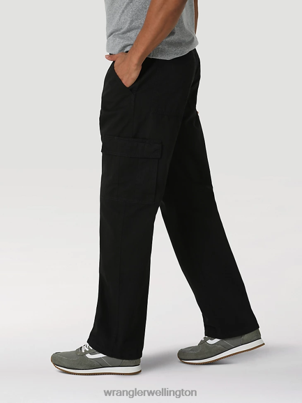 Black Authentics Relaxed Cargo Pant Men Clothing Wrangler P2B6R245