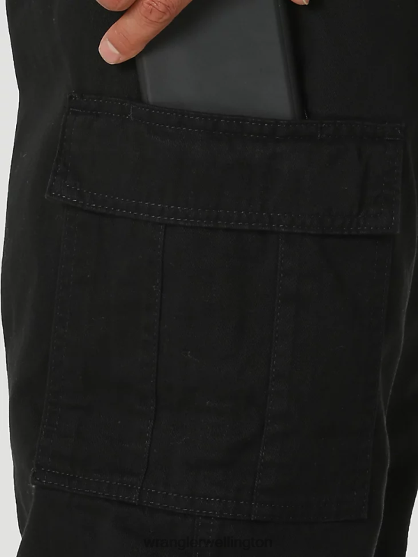 Black Authentics Relaxed Cargo Pant Men Clothing Wrangler P2B6R245