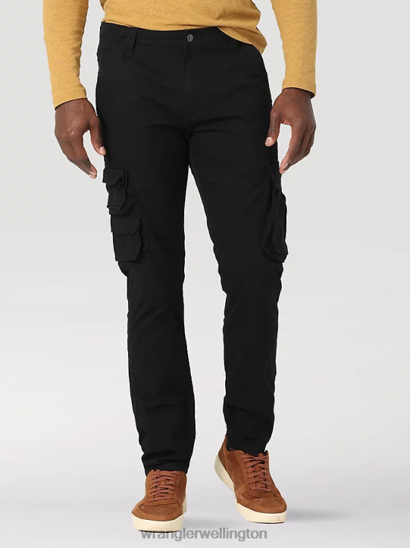 Black Flex Tapered Cargo Pant Men Clothing Wrangler P2B6R229