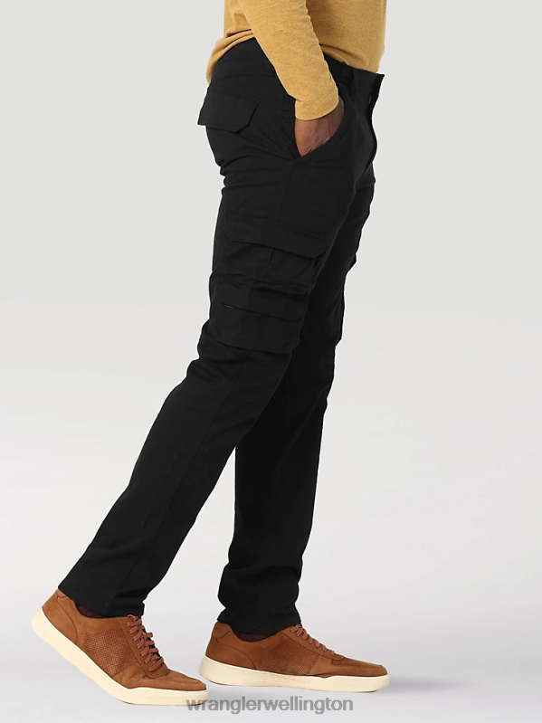 Black Flex Tapered Cargo Pant Men Clothing Wrangler P2B6R229