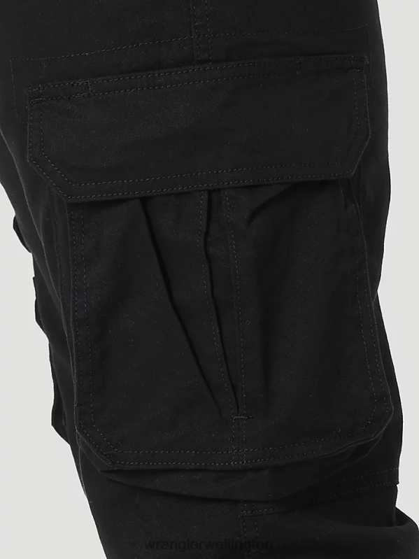 Black Flex Tapered Cargo Pant Men Clothing Wrangler P2B6R229
