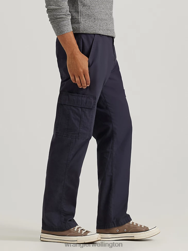 Navy Authentics Relaxed Cargo Pant Men Clothing Wrangler P2B6R242