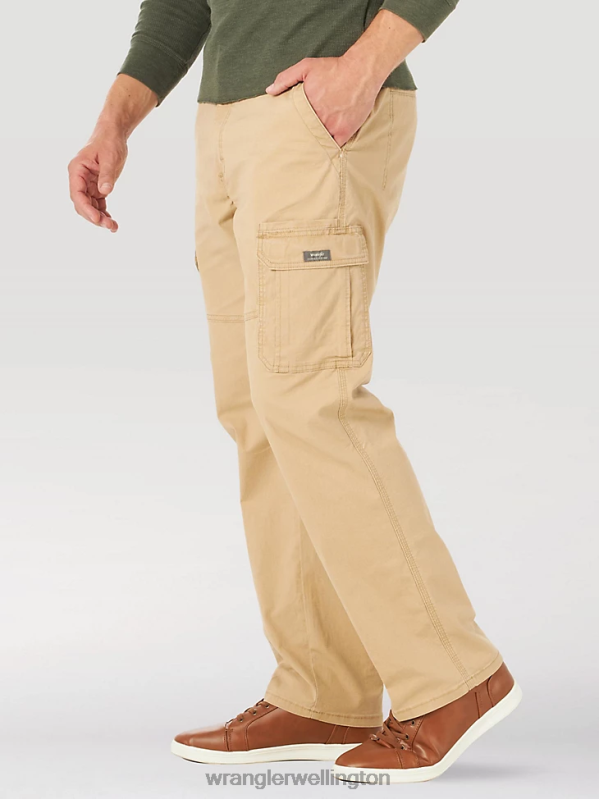 Travertine Authentics Relaxed Stretch Cargo Pant Men Clothing Wrangler P2B6R234