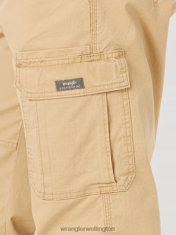 Travertine Authentics Relaxed Stretch Cargo Pant Men Clothing Wrangler P2B6R234