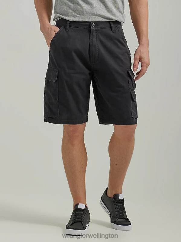 Black Five Star Premium Stacked Cargo Short Men Clothing Wrangler P2B6R528