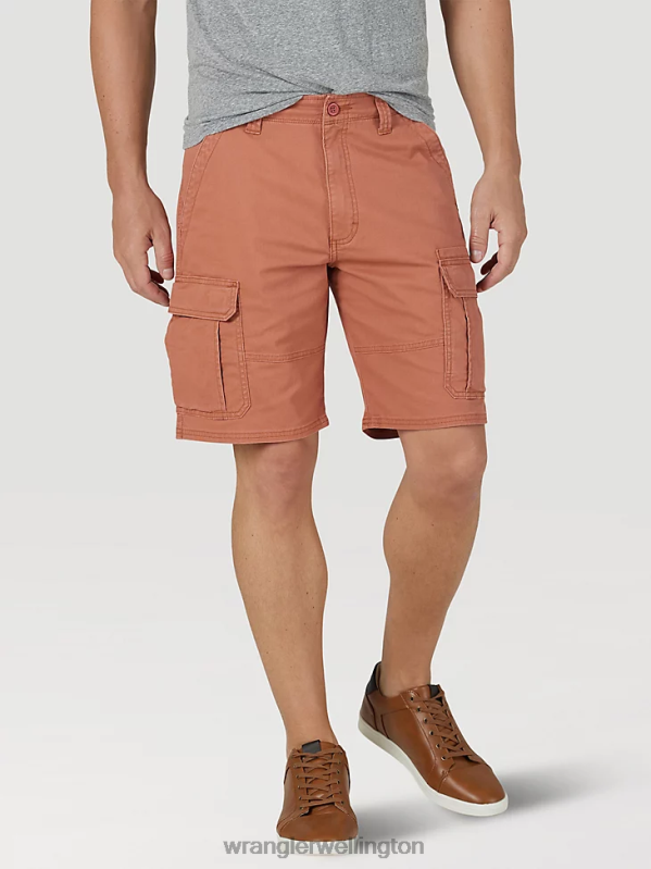 Copper Brown Authentics Stretch Cargo Short Men Clothing Wrangler P2B6R555
