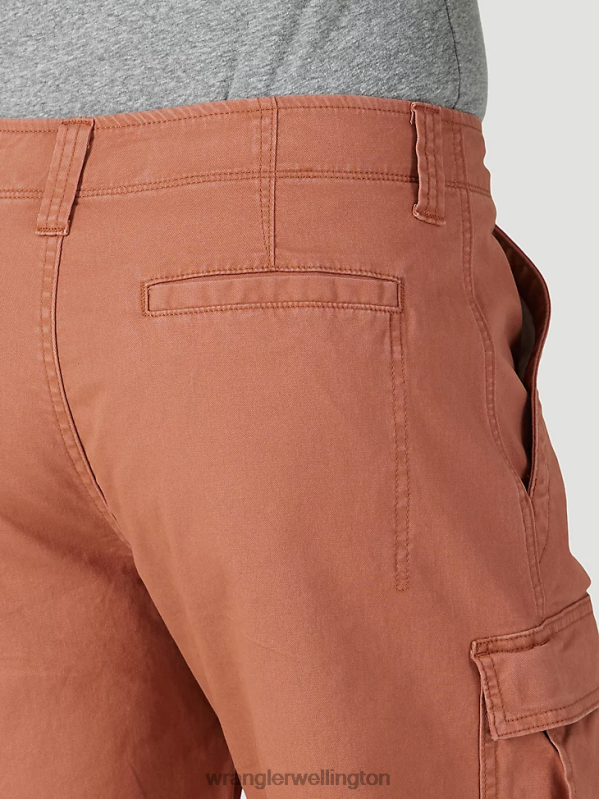 Copper Brown Authentics Stretch Cargo Short Men Clothing Wrangler P2B6R555