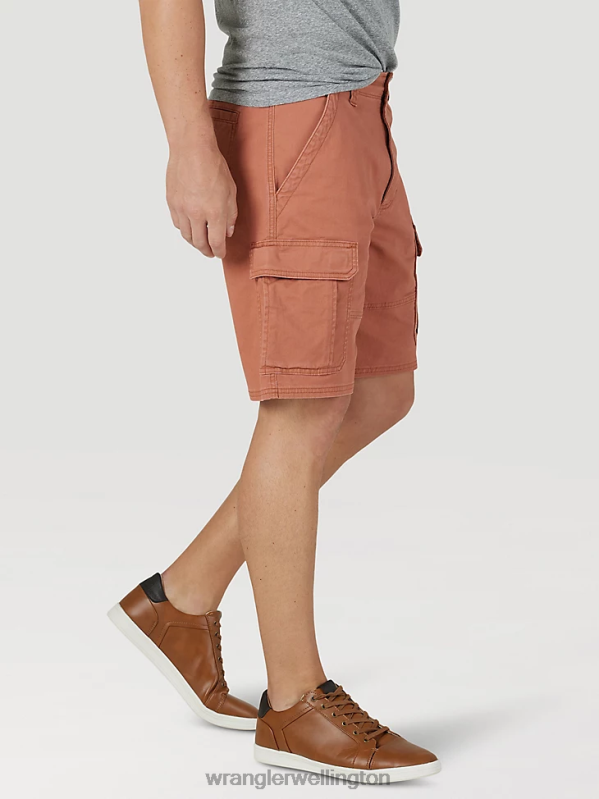 Copper Brown Authentics Stretch Cargo Short Men Clothing Wrangler P2B6R555