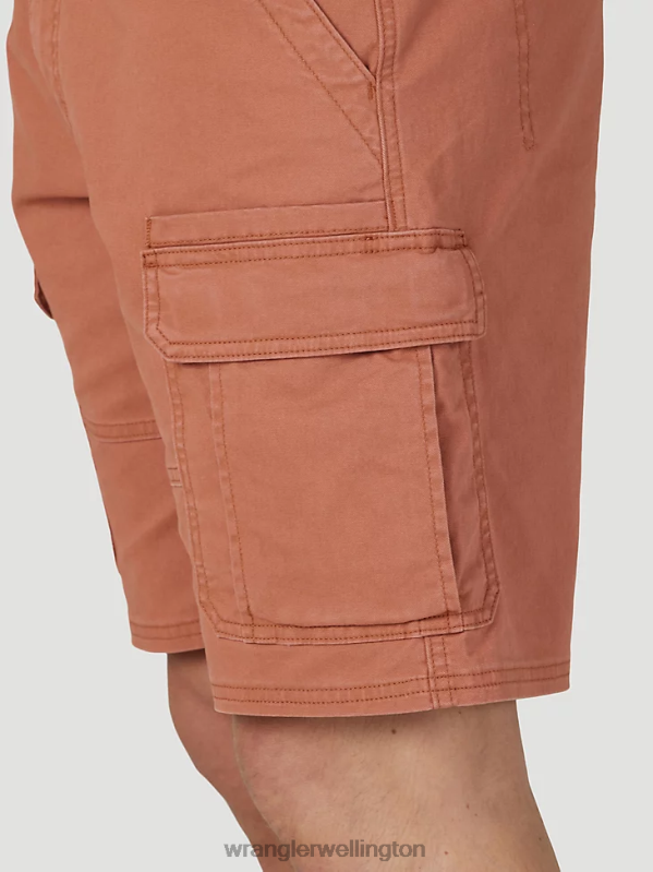 Copper Brown Authentics Stretch Cargo Short Men Clothing Wrangler P2B6R555