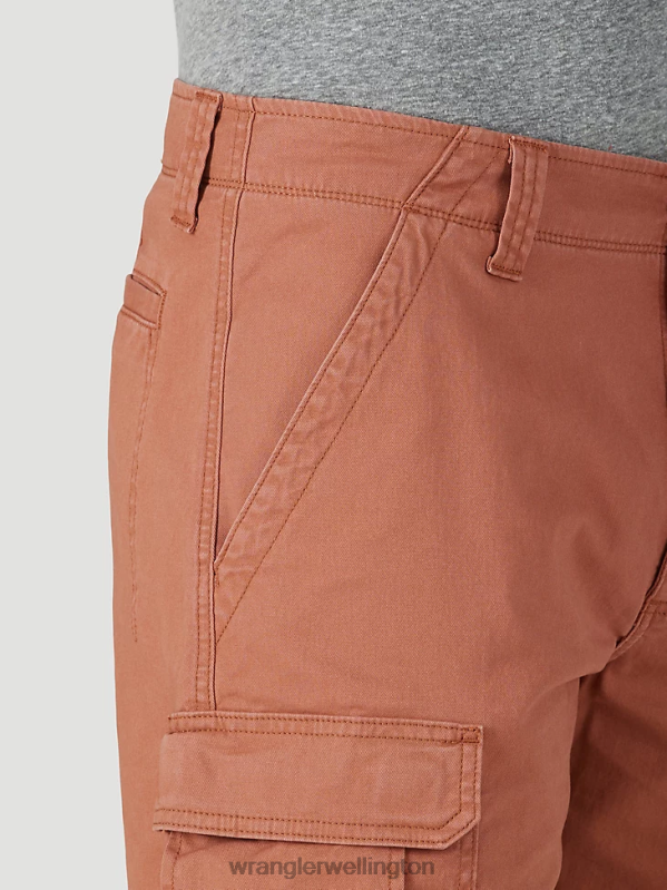 Copper Brown Authentics Stretch Cargo Short Men Clothing Wrangler P2B6R555