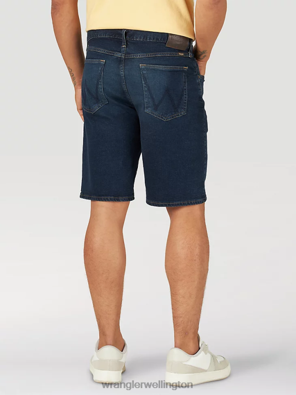 Dark Denim Free To Stretch Denim Short Men Clothing Wrangler P2B6R579