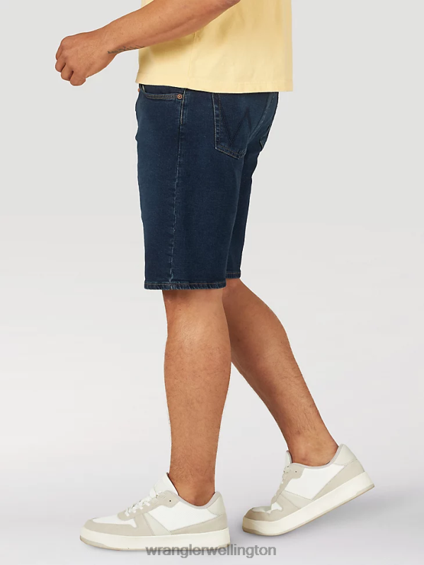 Dark Denim Free To Stretch Denim Short Men Clothing Wrangler P2B6R579
