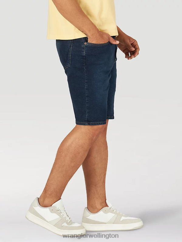 Dark Denim Free To Stretch Denim Short Men Clothing Wrangler P2B6R579