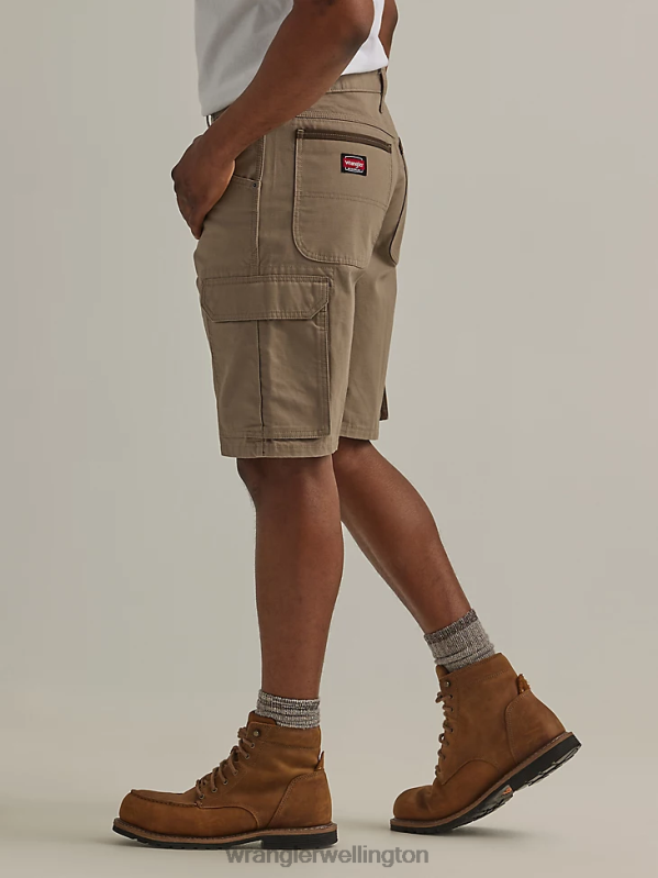 Dark Khaki Workwear Ranger Cargo Short Men Clothing Wrangler P2B6R602