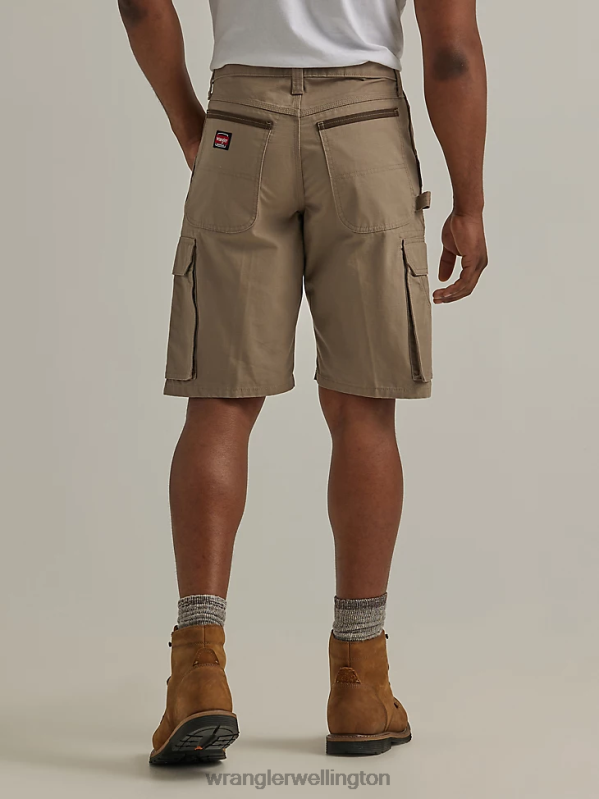 Dark Khaki Workwear Ranger Cargo Short Men Clothing Wrangler P2B6R602