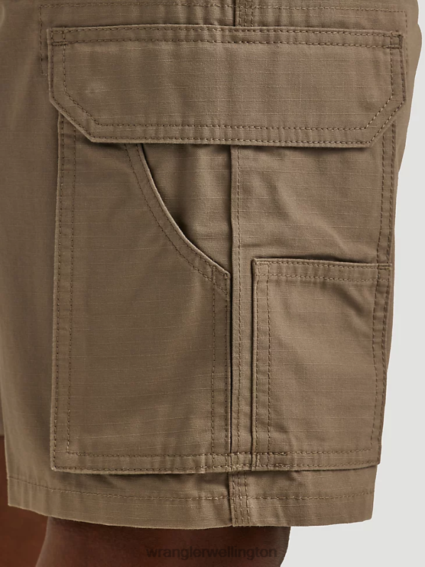 Dark Khaki Workwear Ranger Cargo Short Men Clothing Wrangler P2B6R602
