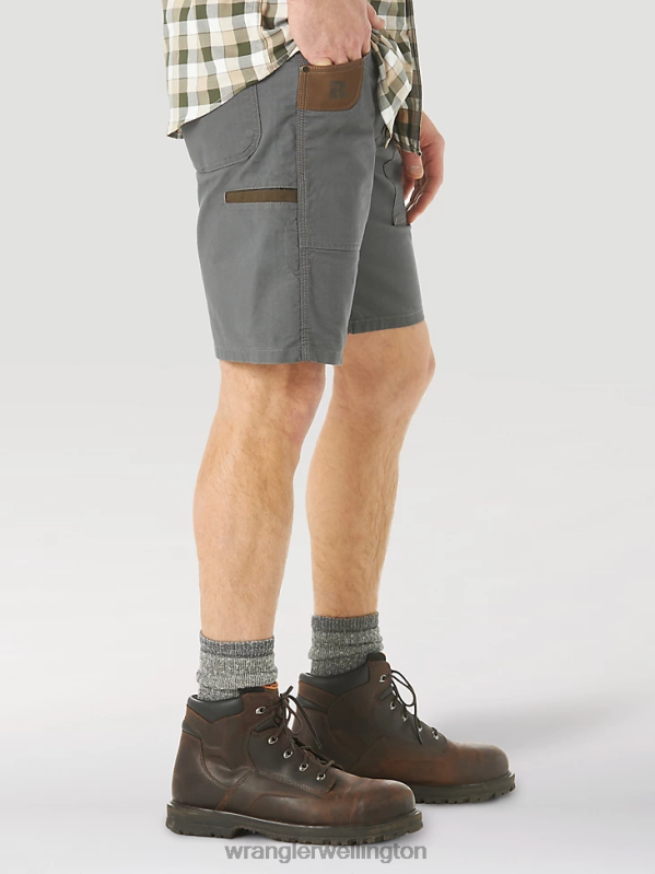 Grey RIGGS Workwear Regular Fit Work Short Men Clothing Wrangler P2B6R664