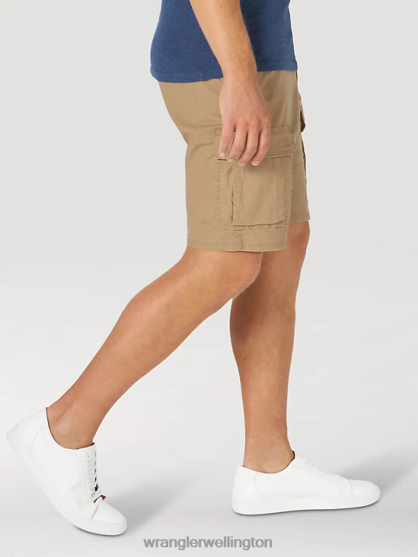 Petrified Oak Authentics Stretch Cargo Short Men Clothing Wrangler P2B6R563