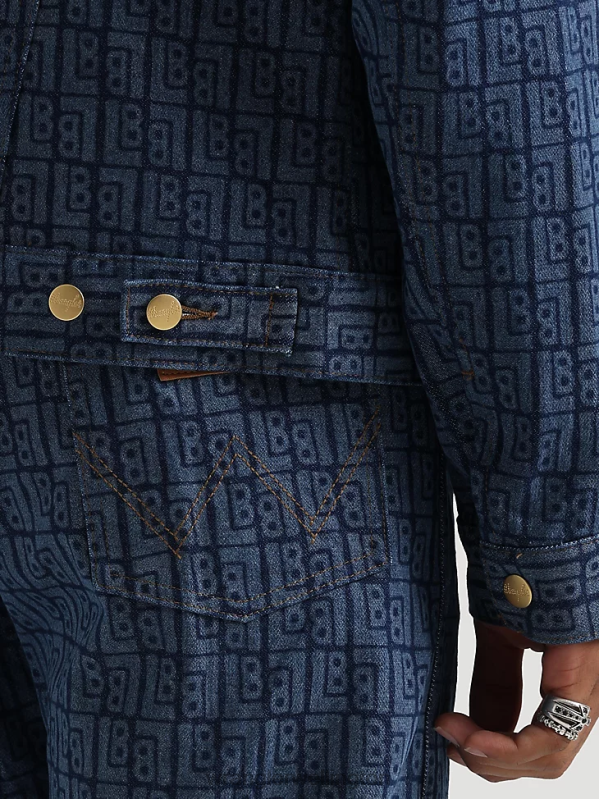 Dark Wash Classic Denim Trucker Jacket Men Clothing Wrangler P2B6R611